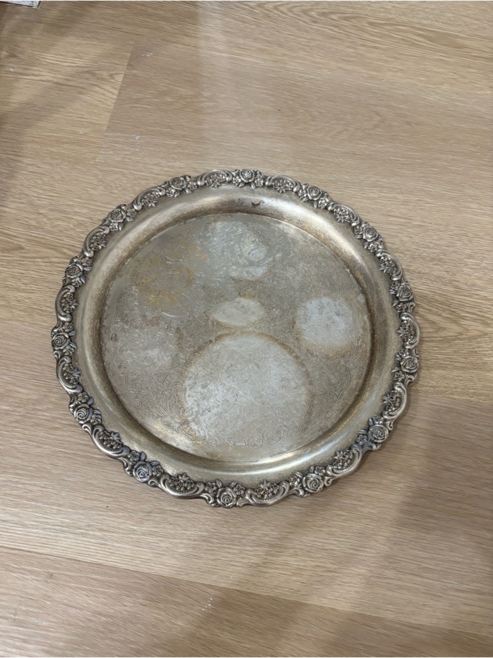 Oneida USA Antique Serving or Accent Silver Tray